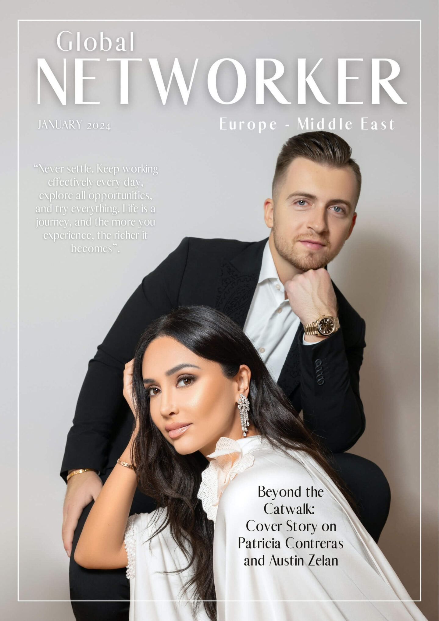 ON THE COVER: PATRICIA CONTRERAS AND AUSTIN ZELAN