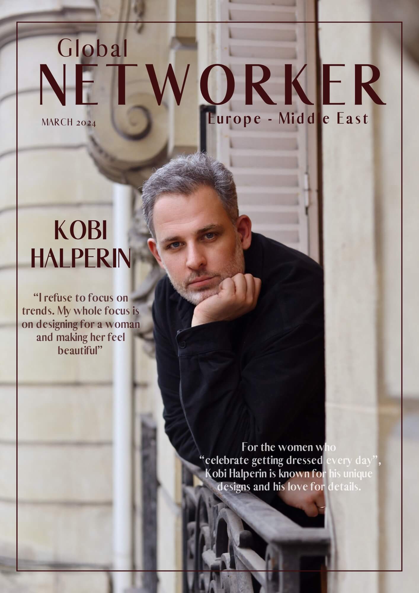 ON THE COVER: Kobi Halperin