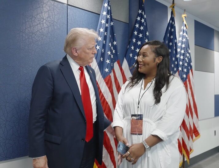 Donald Trump and Janiyah Thomas