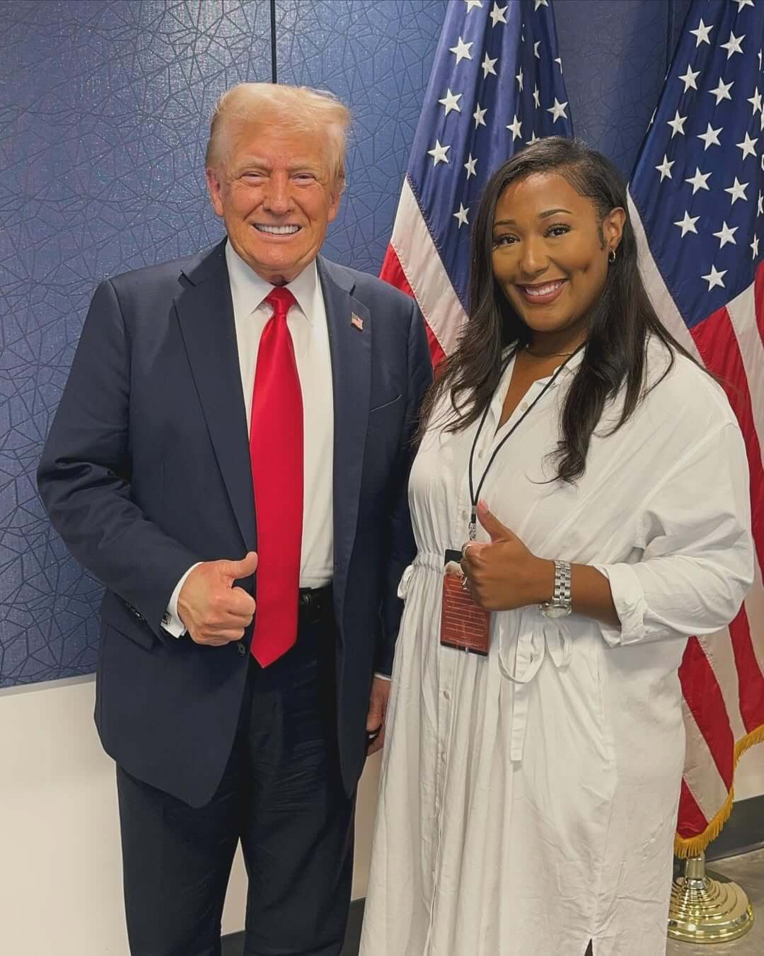 Donald Trump and Janiyah Thomas