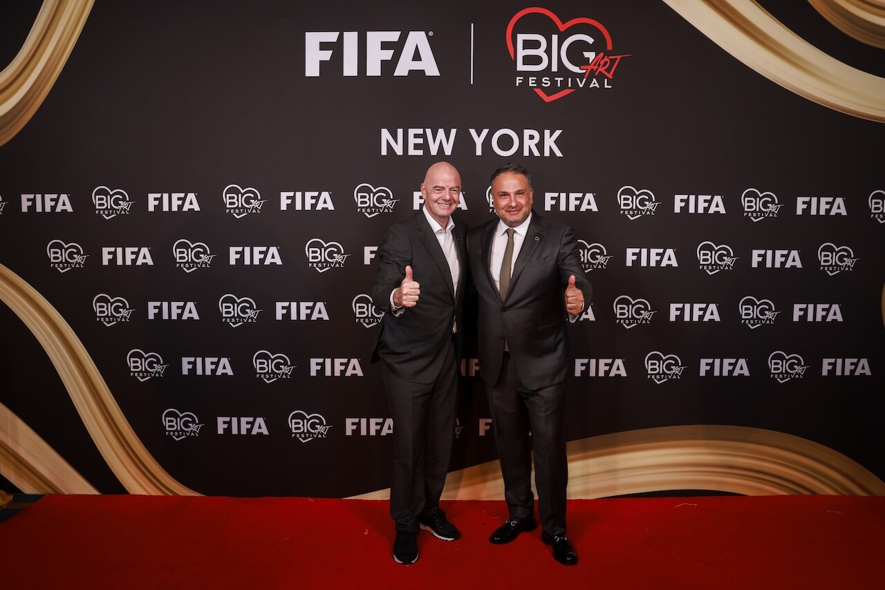 Gianni Infantino and Maxim Berin