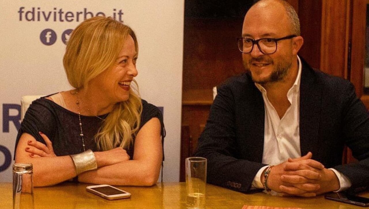 Giorgia Meloni and Mauro Rotelli