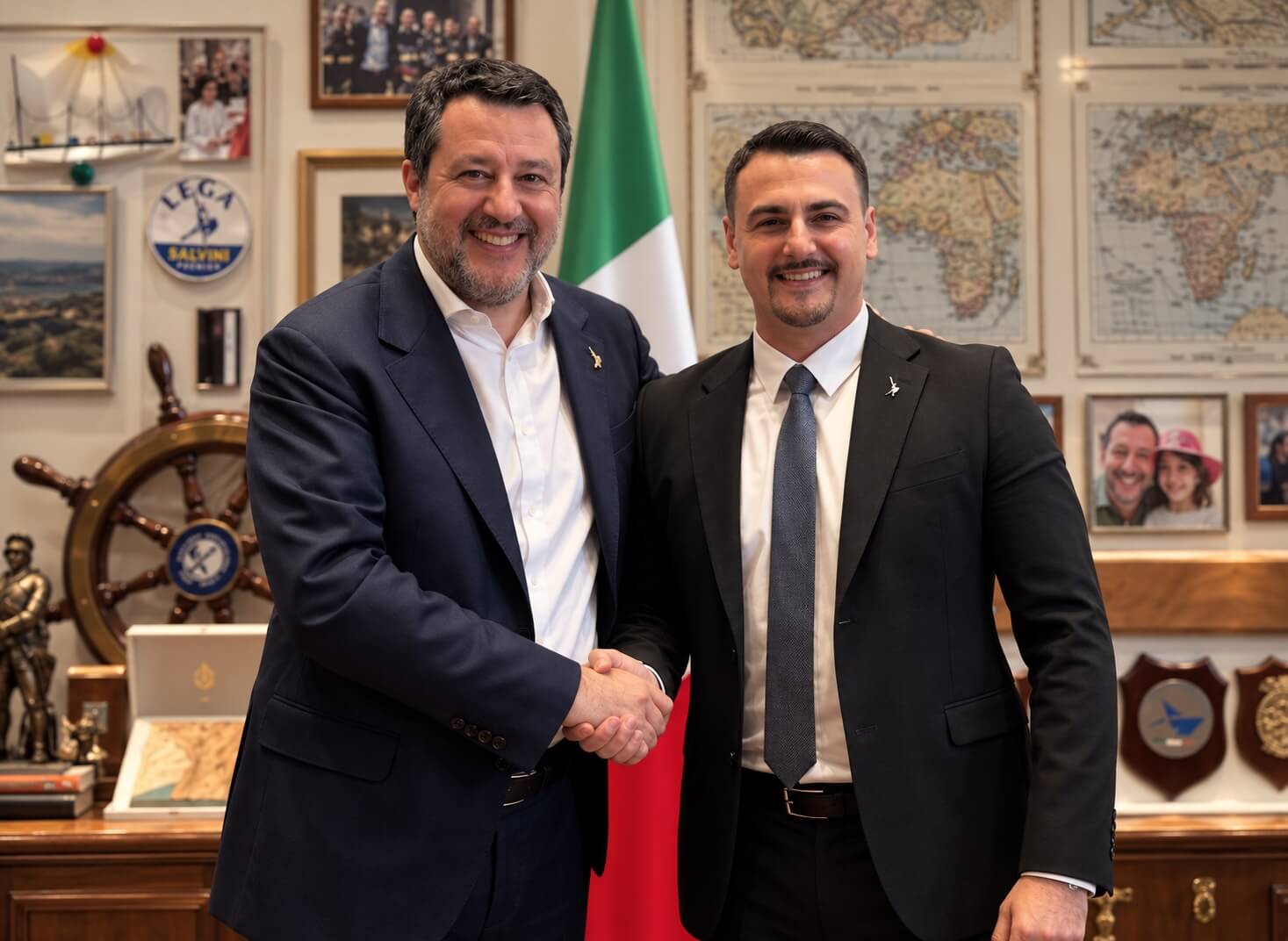 Matteo Salvini, Claudiu Stanasel